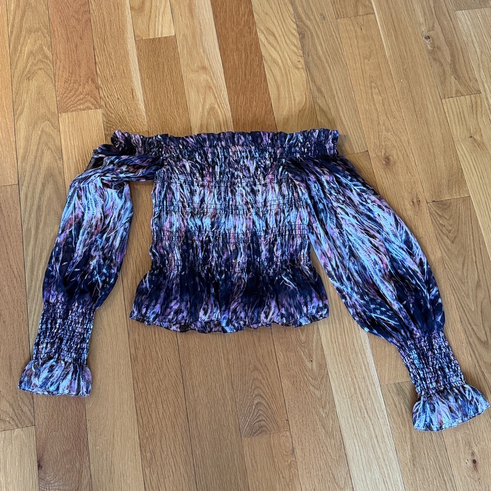 All Saints Lara Pembury Long Sleeve Top Size 0 (Small)